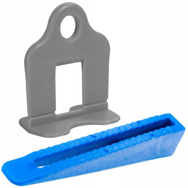Flisejusteringssystem SIMPLEFIX Grå 1,5 mm 500 clips+100 kiler