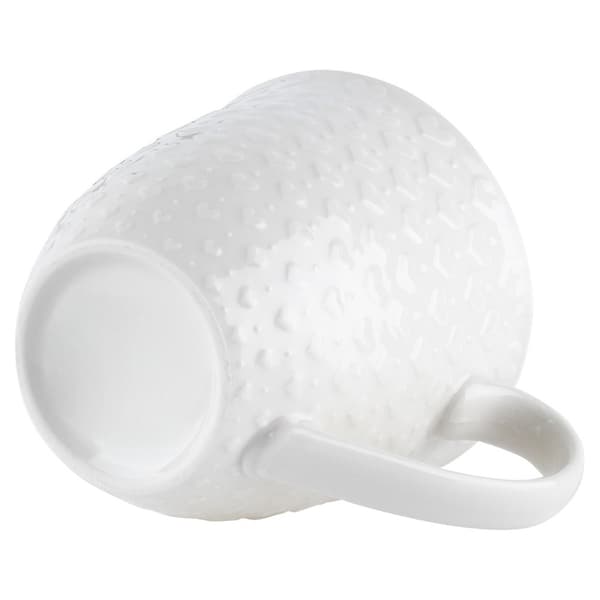 Keramik kaffekoppar med öra vit 580 ml 4-pack