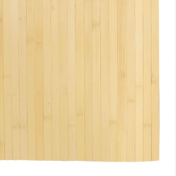 vidaXL Rektangulär matta, ljus naturfärgad, 80x200 cm, bambu