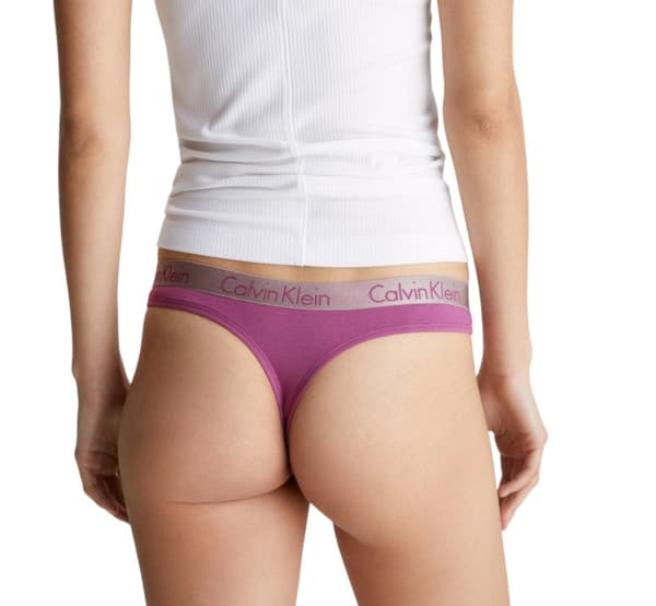 CALVIN KLEIN VIOLETIT LOGOLLISET STRING-PIKKUHOUSUT XS 2A4E6_C* TIA