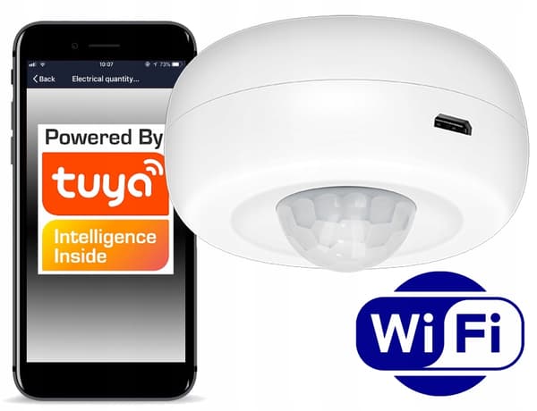 PIR LUX WiFi TUYA bevægelses- og lyssensor