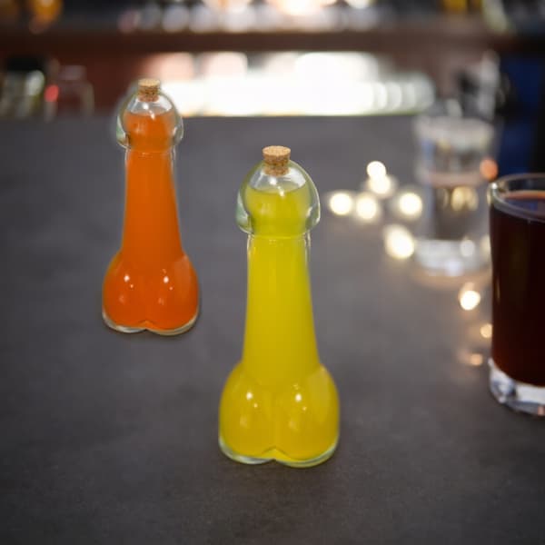 6x EROS GLASFLASKOR 100ml Rolig flaska som present till möhippa