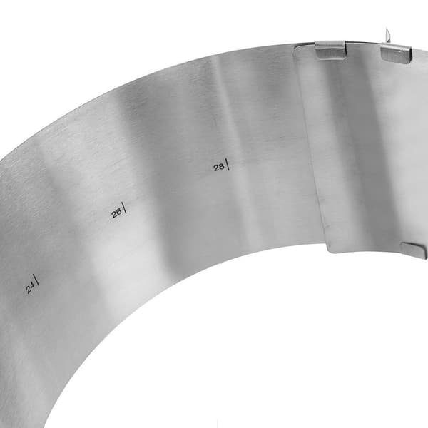 Justérbar stål bageform 16-30 cm