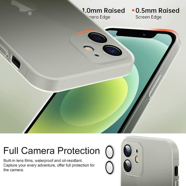 MATTSKÅL TILL APPLE IPHONE 14 PRO 6.1" VIT GRÖN OMBRE + HÄNGE