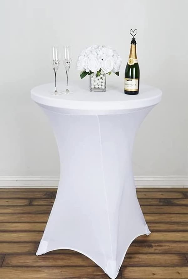 Cocktailborddækning HVID 80 cm