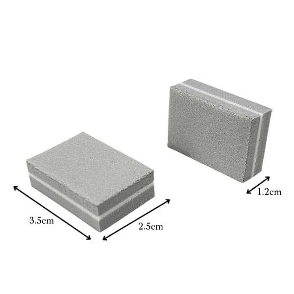 Mini nagellackblock grå 100/180 polermaskin 50 st.