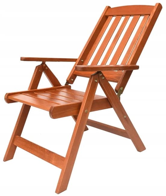 Trädgårdsstolspositionering av lackerad furu 60x110x67cm