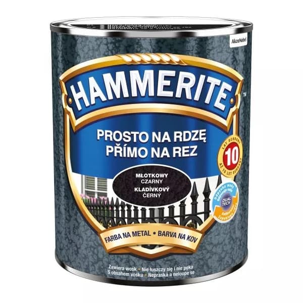 HAMMERITE EMALJE SORT 0,7L - 5EMHA.MCZ0,7