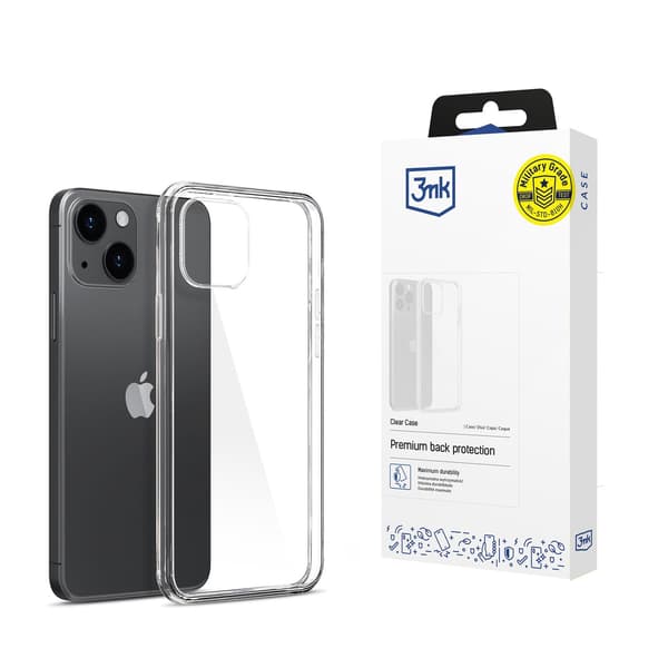 Apple iPhone 15 Plus - 3mk Gennemsigtigt Etui