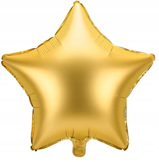 Stjernefolieballon, 48 cm, guld