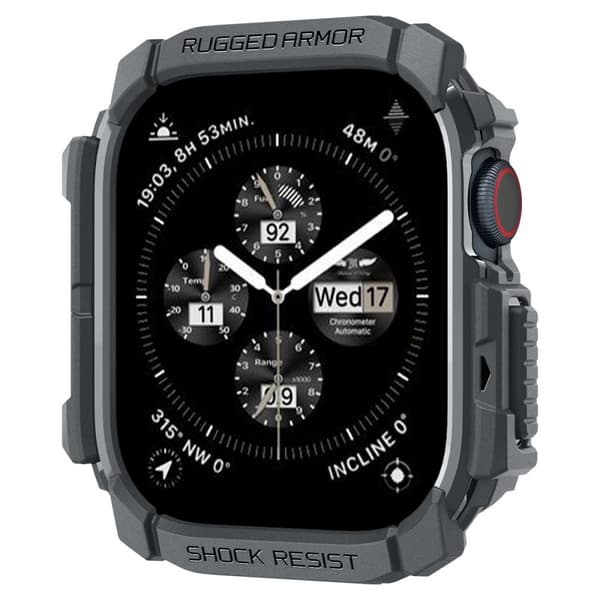 SPIGEN RUGGED ARMOR APPLE WATCH 10 (46 MM) MÖRKGRÅ