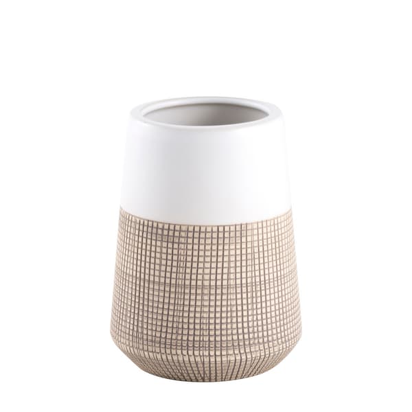 AWD INTERIOR Isana 1439 vitbeige badrumsmugg i stengods