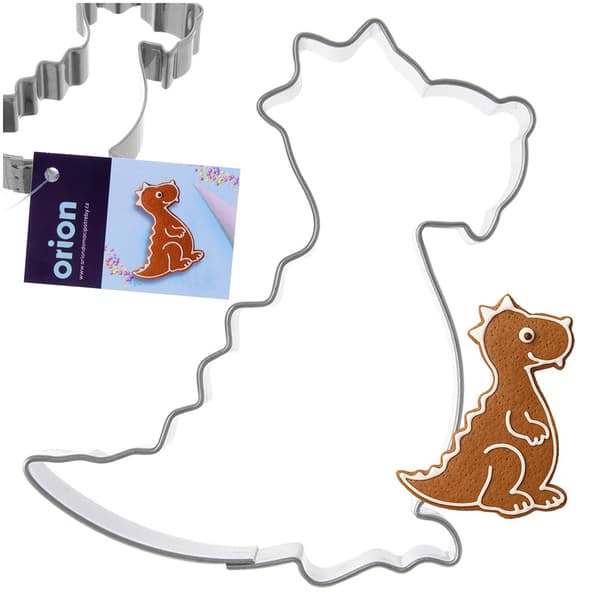 Stål dinosaur kageudstikker 6,5 cm