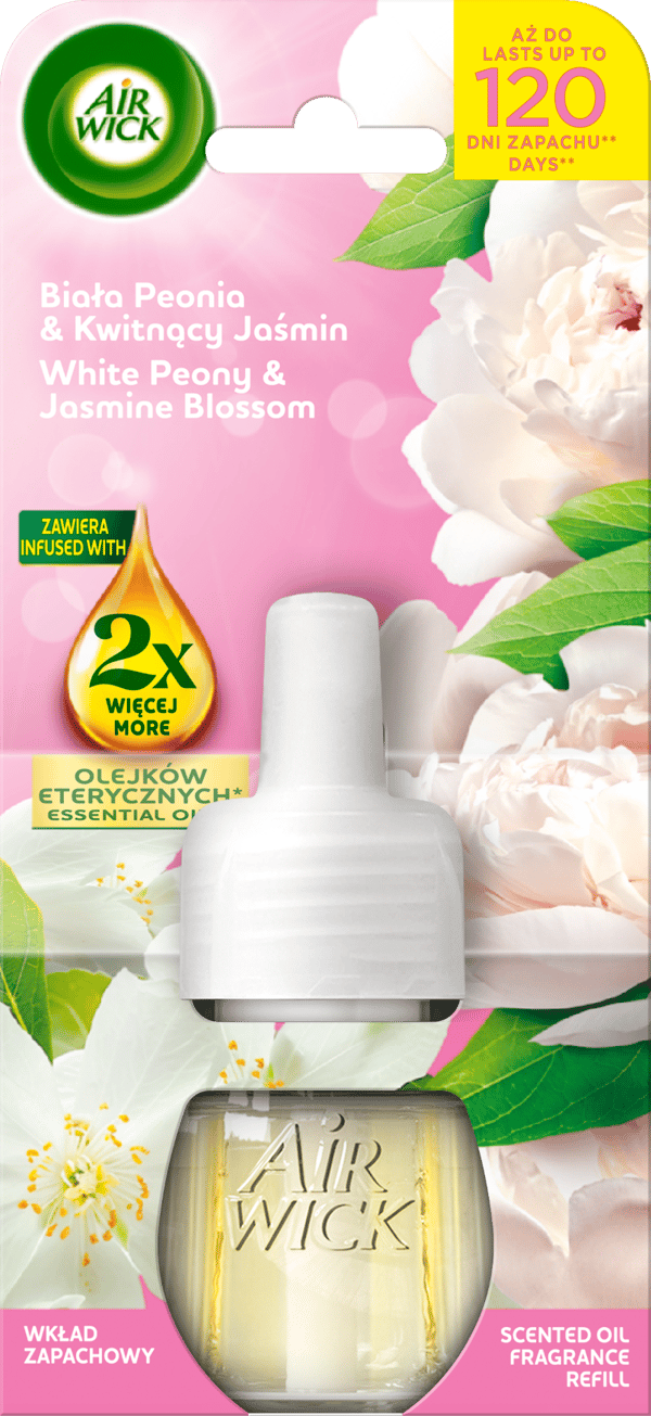 Air Wick Elektrisk Refill Hvid Pioni og Blomstrende Jasmin