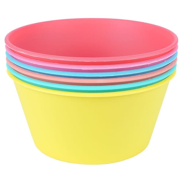 Plastikskåle 12,5 cm, 400 ml 6 stk.