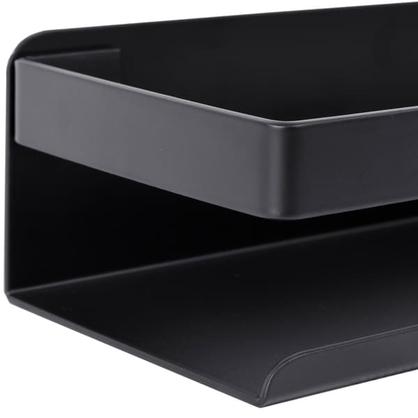 Megara loft badeværelseshylde 40 cm sort