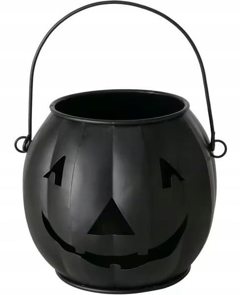 Halloween græskarlanterne, sort, dekorativ, 18x18x45cm