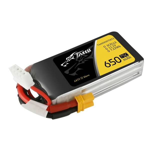 Tattu akku 650mAh 11.1V 75C 3S1P