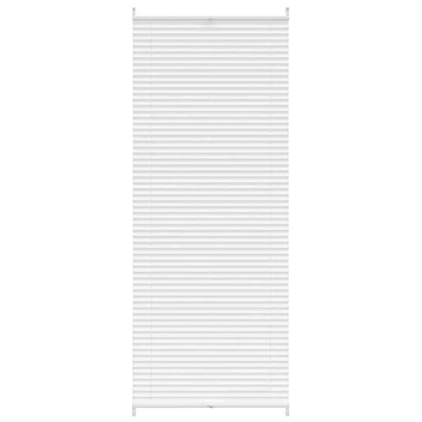 Plissegardin, hvid, 90 x 200 cm