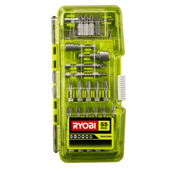 RYOBI Skruemaskine-sæt 55 dele