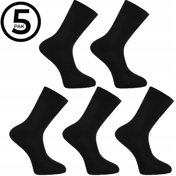 Herresokker Habitsokker Sorte Elegante 5-PAR 43-45 MORAJ