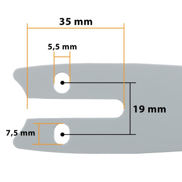 Rosfix 4"" sværd til el-sav + 2x Rosfix 4"" kæde til el-sav