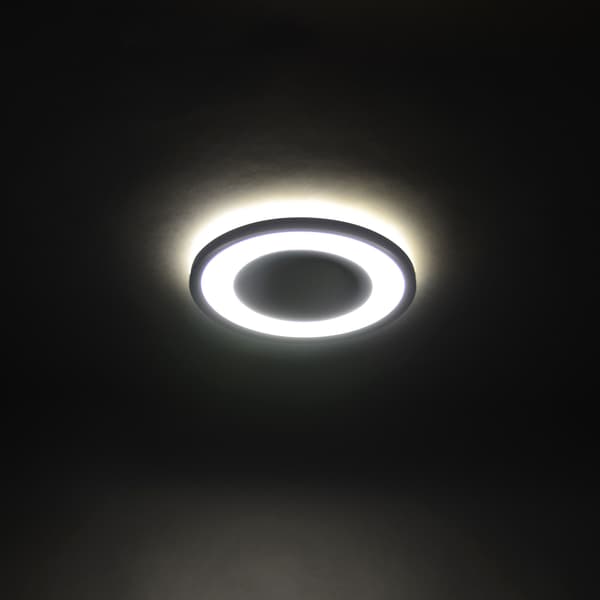 LED loftlampe 15W badeværelsesloftlampe IP44 NEUTRAL 4000K sort