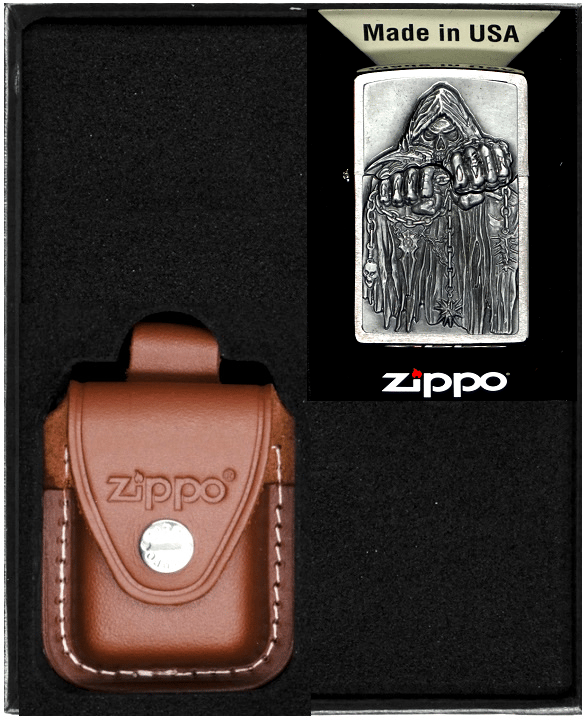 ZIPPO Lighter GAME OVER EMBLEM Gavesæt nr. 4