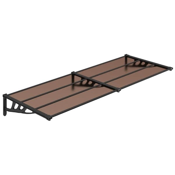 vidaXL dørmarkise sort 239x90 cm polycarbonat