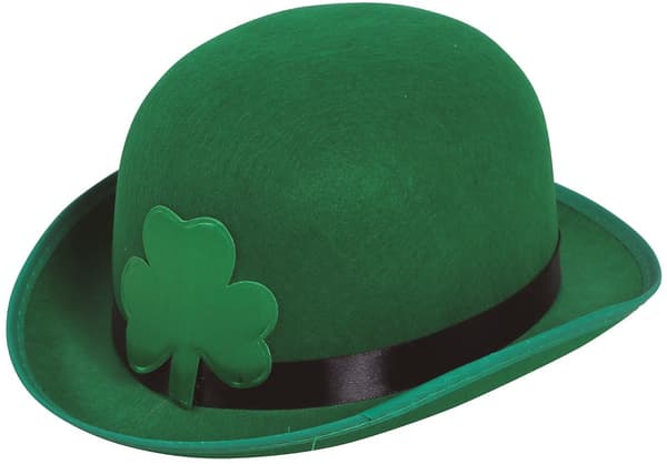 Grøn bowlerhat St. Patricks dag irsk leprechaun-bold