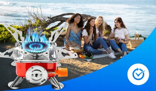 Kraftfull gaskök, bärbar, kompakt campingbrännare