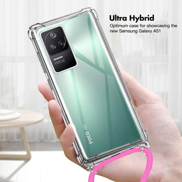 XIAOMI POCO F4 MOBILSKAL MED ROSA REM