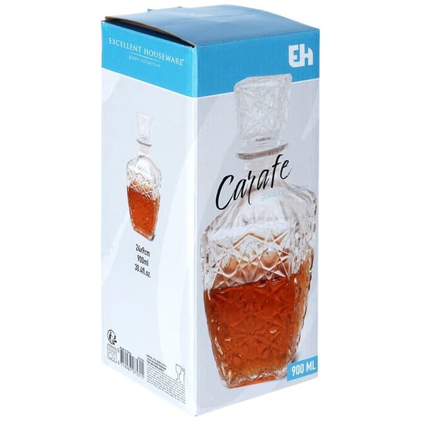 Whiskykaraffel i glas 830 ml