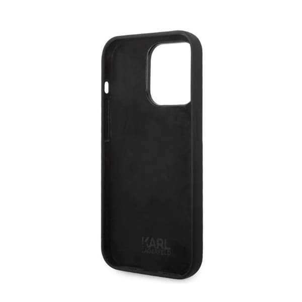 Karl Lagerfeld Silikone NFT Ikonik - iPhone 14 Pro Etui (Sort)