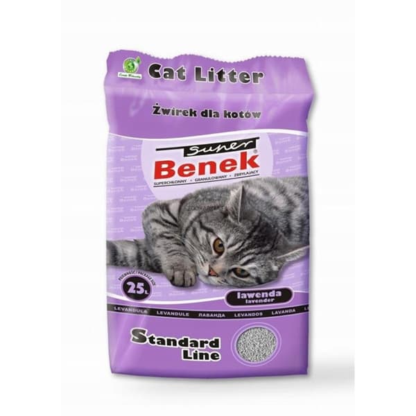 Super Benek Standard Lavendel Kattegrus 25 L (20 kg)