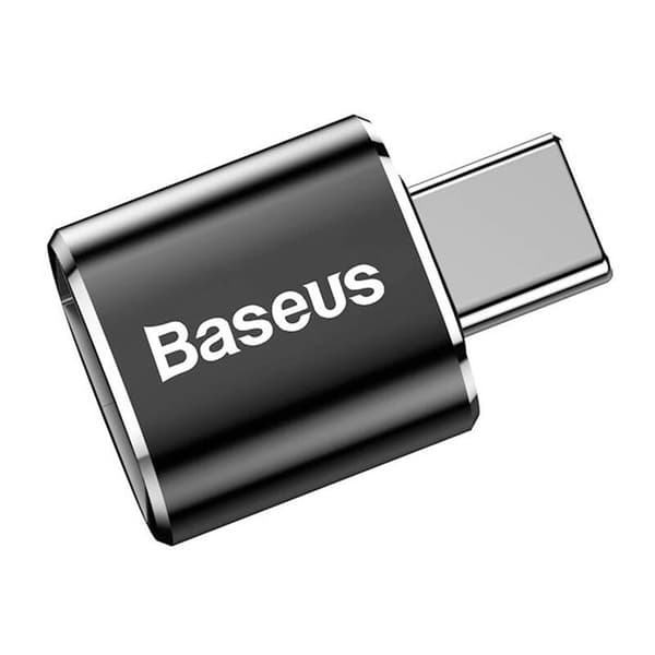 Baseus USB till USB Typ-C-adapter 2.4A (svart)