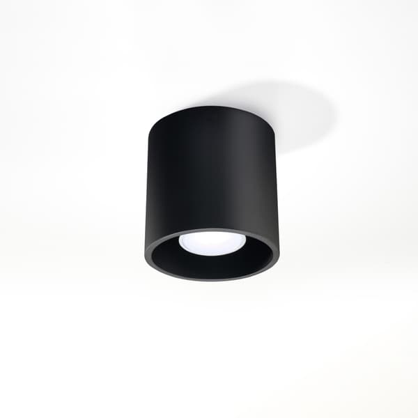 Loftlampe Orbis 1 GU10 sort aluminium Sollux SL.0016