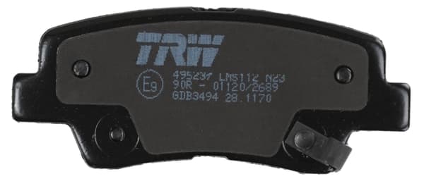 BAKRE BROMSBELÄGG GDB3494 TRW