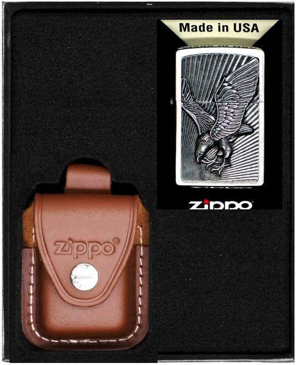 Zippo Eagle Emblem Lighter Gavesæt nr. 2