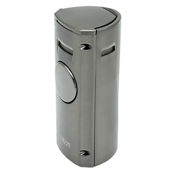 Ronson Volcano Graphite 4 Jet Lighter med Cigarpuncher