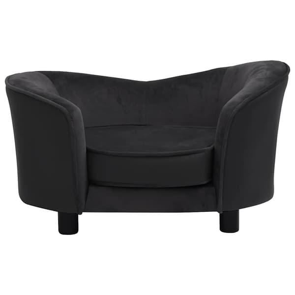 vidaXL hundesofa sort 69x49x40 cm plys og kunstlæder