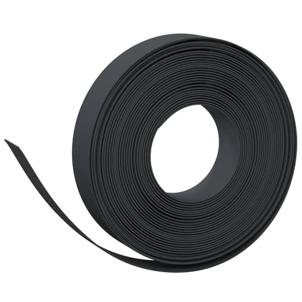 vidaXL havekant, 2 stk., sort, 10 m, 10 cm, polyethylen