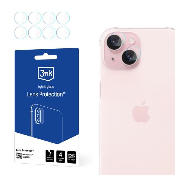 Apple iPhone 15 glaskydd för linsskydd