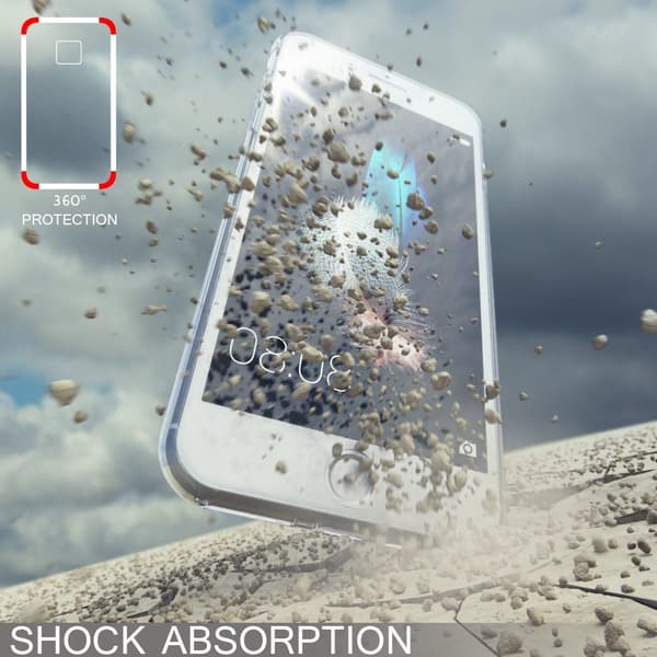 FLEKSIBELT ETUI TIL APPLE IPHONE 7/8 PLUS TRANSPARENT A1864 A1897