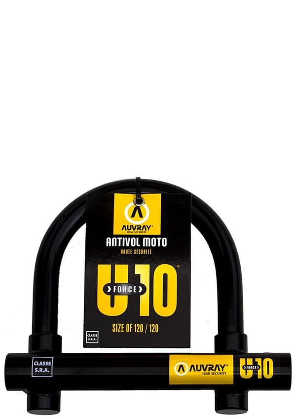 AUVRAY U-LOCK U-FORCE 10-spänne - 120 x 120 mm, stiftdiameter 18 mm (SRA-klass)