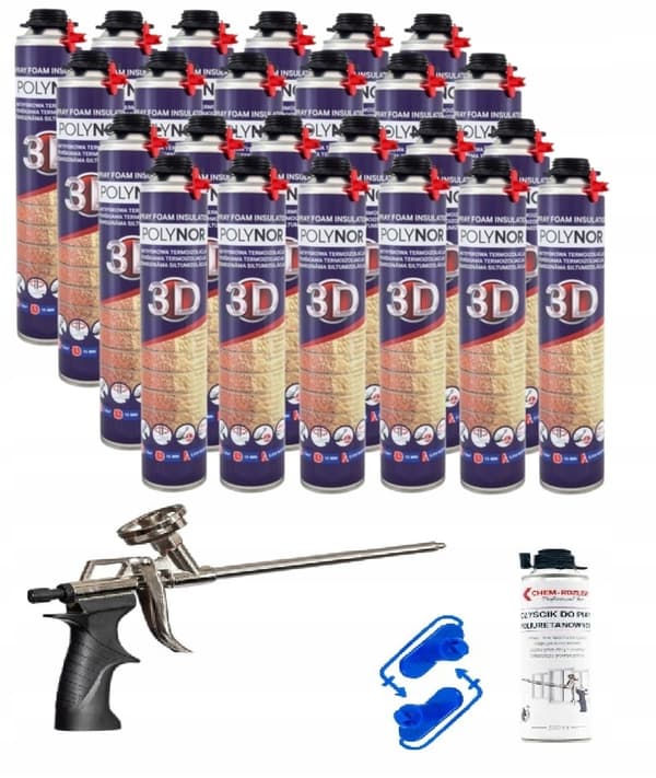 POLYNOR 3D varmeisolering isolering sprayskum pur skum ISOLERING