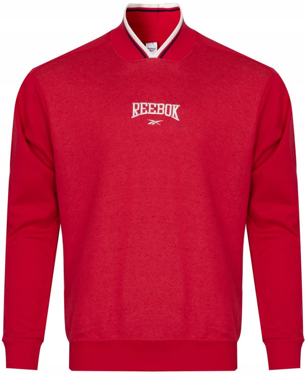 REEBOK HERR RÖD LÅNGÄRMAD SWEATSHIRT LOGOTYP M 0A6A4* BAKGRUND