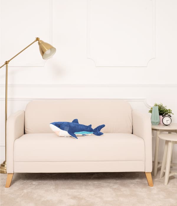 Teddy Bear Gustaw Shark ADI blå 60cm