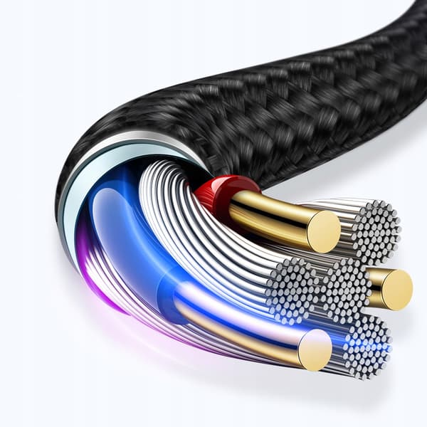 MCDODO 90° vinklet USB-C LIGHTNING dobbeltsidet kabel til iPhone 13 14 LED 2M