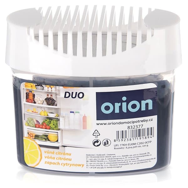Luftfriskduo til køleskab citronfresh